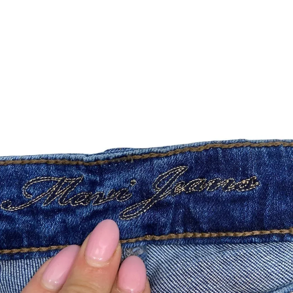 Ladies Mavi Alexa Mid-Rise Skinny‎ Jeans Slightly Distressed Size 27